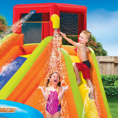 Banzai Lazy River Inflatable Outdoor Adventure Water Park Slide and